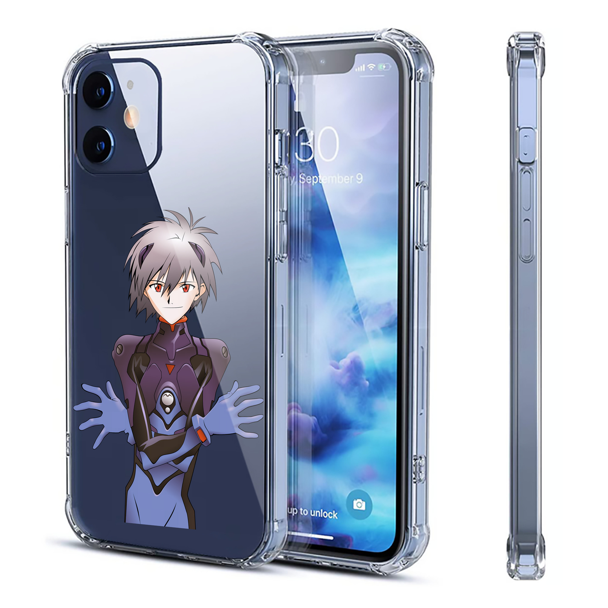 （画像用） EVA 新世紀エヴァンゲリオン 【iPhone 12シリーズ対応】透明スマホケース（クリアソフトケース）